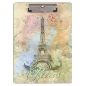 Mooie trendy girly  Eiffeltoren Frankrijk Klembord (Voorkant)