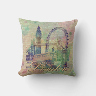 Mooie trendy London Landmarks Kussen