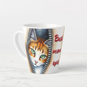 Mooie trendy Schattigee Waterverf Cat Collectie Latte Mok