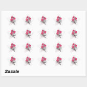 Mooie trendy waterverven rozen ster sticker (Vel)