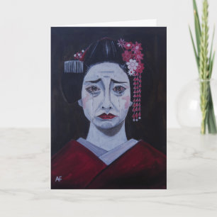 Mooie Treurige Schilderij van Alfred Fox Kaart