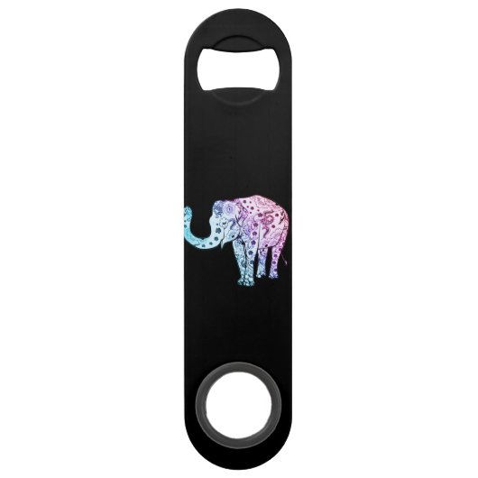 Mooie tribale olifant speed flessenopener (Achterkant)