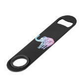 Mooie tribale olifant speed flessenopener (Achterkant Gekanteld)