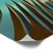 Mooie tropische kever- en zeepalmbomen poster (Hoek)