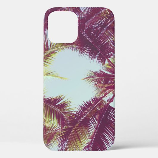 Mooie tropische palmboom rond de zee ocea Case-Mate iPhone case (Achterkant)