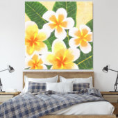 Mooie tropische schilderkunst met schilderkunst canvas afdruk (Insitu (Slaapkamer))