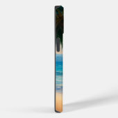 Mooie tropische strand en palmbomen in de oceaan Case-Mate iPhone case (Achterkant / Rechts)