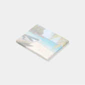 Mooie Tropische strand met een roeiboot Post-it® Notes (Schuin)
