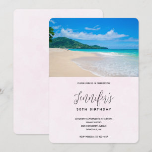 Mooie Tropische straten stranddag Kaart