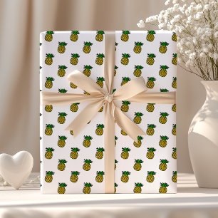 Mooie tropische zomervruchten ananassen patroon cadeaupapier