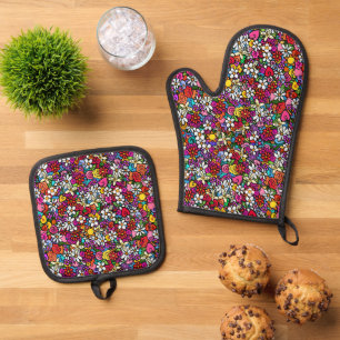 Mooie Tuin Ovenwant & Pannenlap Set