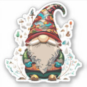 Mooie Tuinkabouter Sticker (Voorkant)