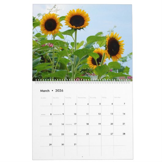 Mooie tuinkalender kalender (Mar 2026)