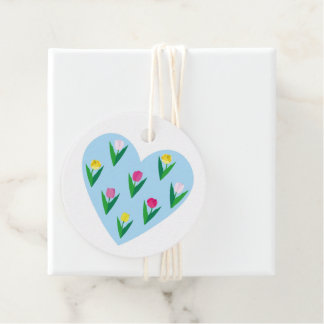Mooie tulpen. Bedankjes Labels