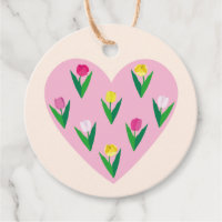 Mooie tulpen. Bedankjes Labels