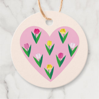 Mooie tulpen. Bedankjes Labels