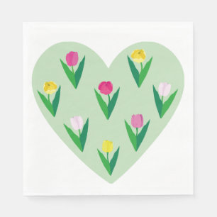 Mooie tulpen. servet