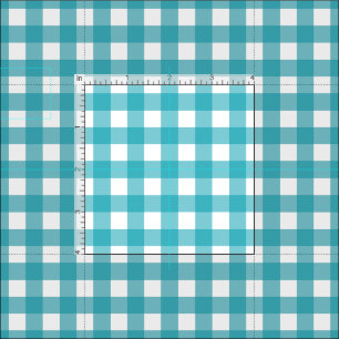 Mooie Turquoise Gingham Stof