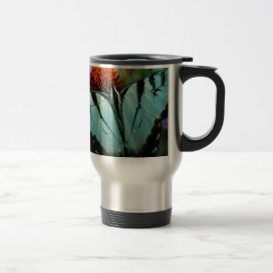 Mooie Turquoise Swallowtail Butterfly Reisbeker