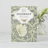 Mooie  typografie verjaardagsuitnodigingen kaart (Staand voorkant)