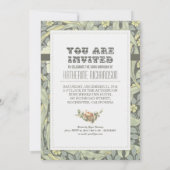 Mooie  typografie verjaardagsuitnodigingen kaart (Achterkant)