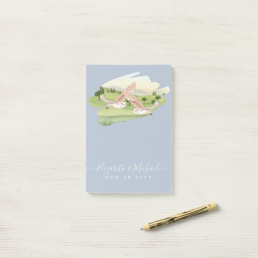 Mooie UIL Huwelijk Post-it® Notes (Op bureau)