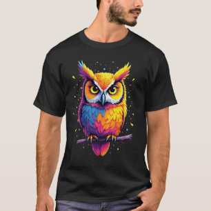 Mooie uil kunstwerk Uil Nachtelijke Vogel Liefhebb T-shirt