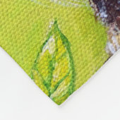 Mooie uilenschildering fleece deken (Hoek)