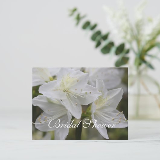 Mooie uitvindingen van de florale douche uitnodiging briefkaart (Staand voorkant)