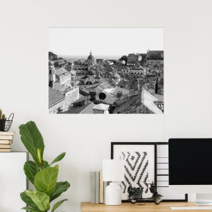 Mooie uitzicht op Dubrovnik, Kroatië Poster