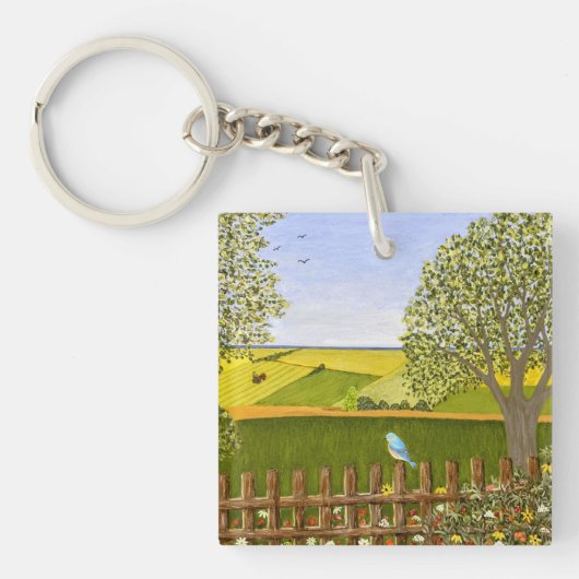 Mooie Uitzicht Sleutelhanger (Voorkant)