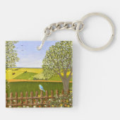Mooie Uitzicht Sleutelhanger (Achterkant)