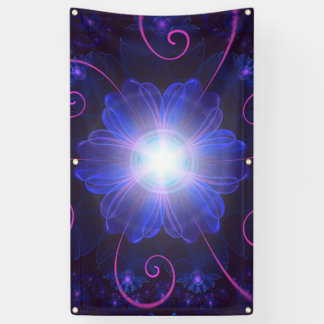 Mooie Ultra Violet Fractal Nightshade Flower Spandoek