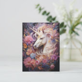 Mooie Unicorn Briefkaart (Staand voorkant)