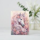 Mooie Unicorn Briefkaart (Staand voorkant)