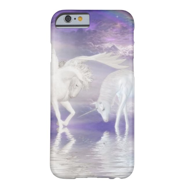 Mooie Unicorn en Pegasus Fantasy Case-Mate iPhone Case (Achterkant)