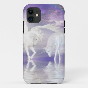 Mooie Unicorn en Pegasus Fantasy iPhone 11 Hoesje