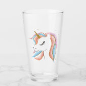Mooie Unicorn Glas (Voorkant)