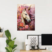 Mooie Unicorn Poster (Thuiskantoor)