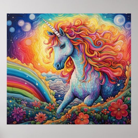Mooie Unicorn Poster (Voorkant)