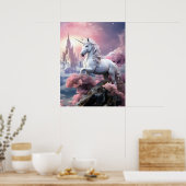 Mooie Unicorn Poster (Keuken)