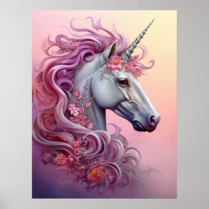 Mooie Unicorn Poster