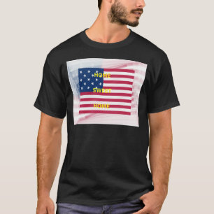 Mooie USA Flag Home Sweet Home T-shirt