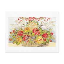 Mooie Valentijn Duiven & Rozen Mand