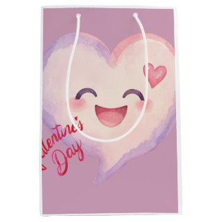 Mooie Valentijnsdag Hart Inpakpapier Medium Cadeauzakje