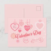 Mooie Valentijnsdag Modern design Boho Feestdagenkaart (Voorkant / Achterkant)
