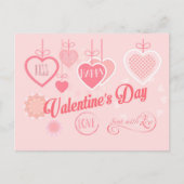 Mooie Valentijnsdag Modern design Boho Feestdagenkaart (Voorkant)