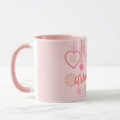 Mooie Valentijnsdag Modern design Boho Mok (Links)
