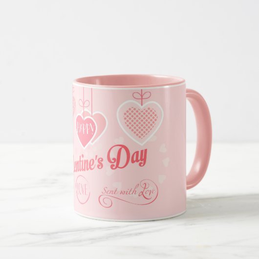 Mooie Valentijnsdag Modern design Boho Mok (Voorkant rechts)