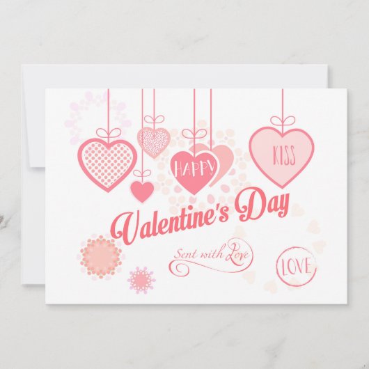 Mooie Valentijnsdag Moderne design Boho Feestdagenkaart (Voorkant)